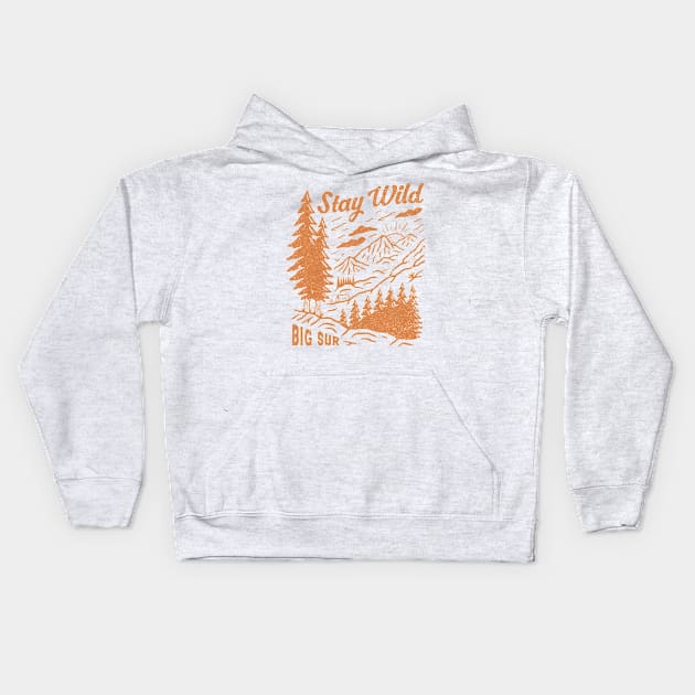 Big Sur Camp Kids Hoodie by Big Sur California 